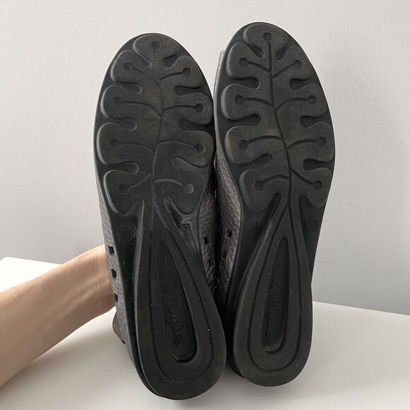 Arche Drick Slip On Metallic Silver Zip Heel Shoes Sandals Women's Sz 38 US 7 - Picture 7 of 8